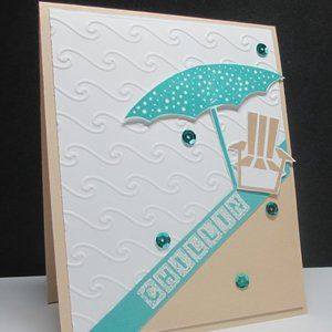 Darice 4” x 6” embossing folder - BEACH WAVES